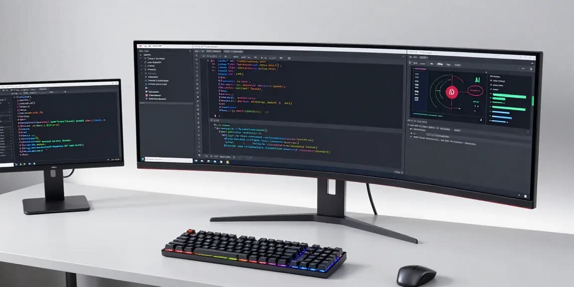 trang chủ Gi8 software development workspace showcasing AI technology and cybersecurity tools