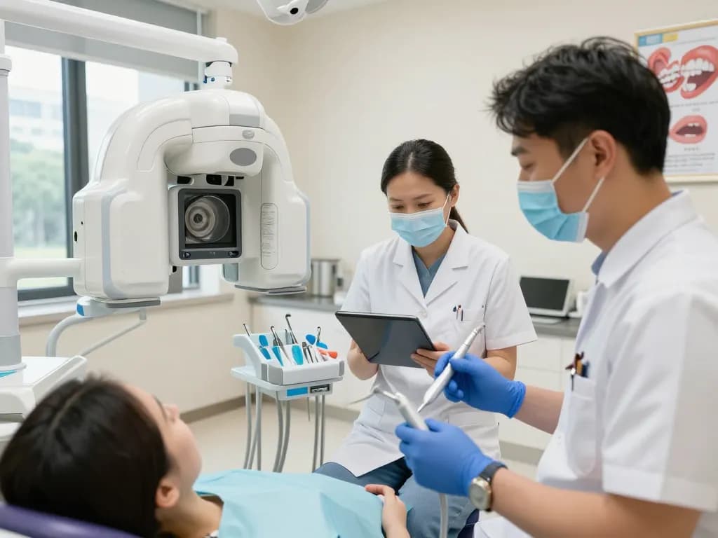 Dental reviews showcasing a modern dental office environment with advanced tools and professional staff