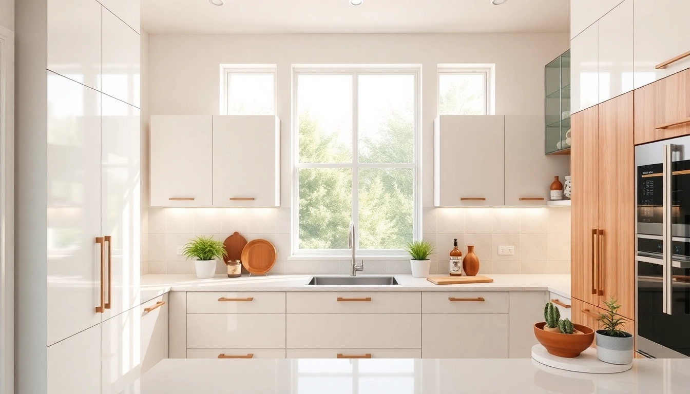Cabinet Refacing Largo FL - Beautiful kitchen showcasing newly refaced cabinets, bright atmosphere and modern decor.