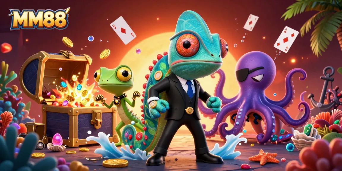 Experience thrilling action with MM88 as characters dive into an underwater casino adventure.