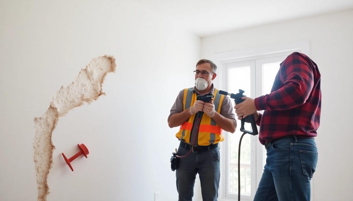 See spray foam removal specialists efficiently removing insulation in a residential area.