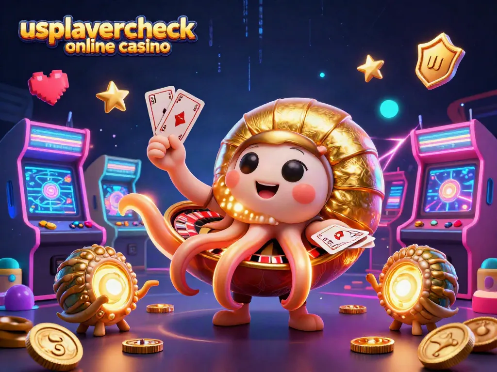 Experience thrilling gameplay at usplayercheck online casino featuring a giant nautilus and colorful arcade elements.