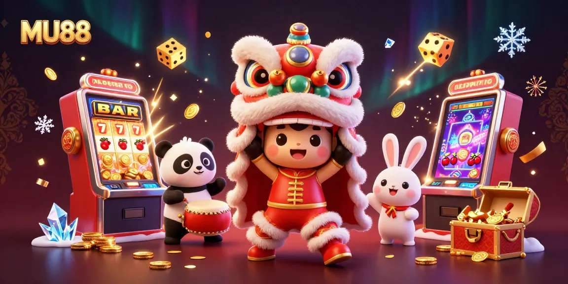 Join MU88 for thrilling casino action featuring vibrant lion dance and jackpot excitement!