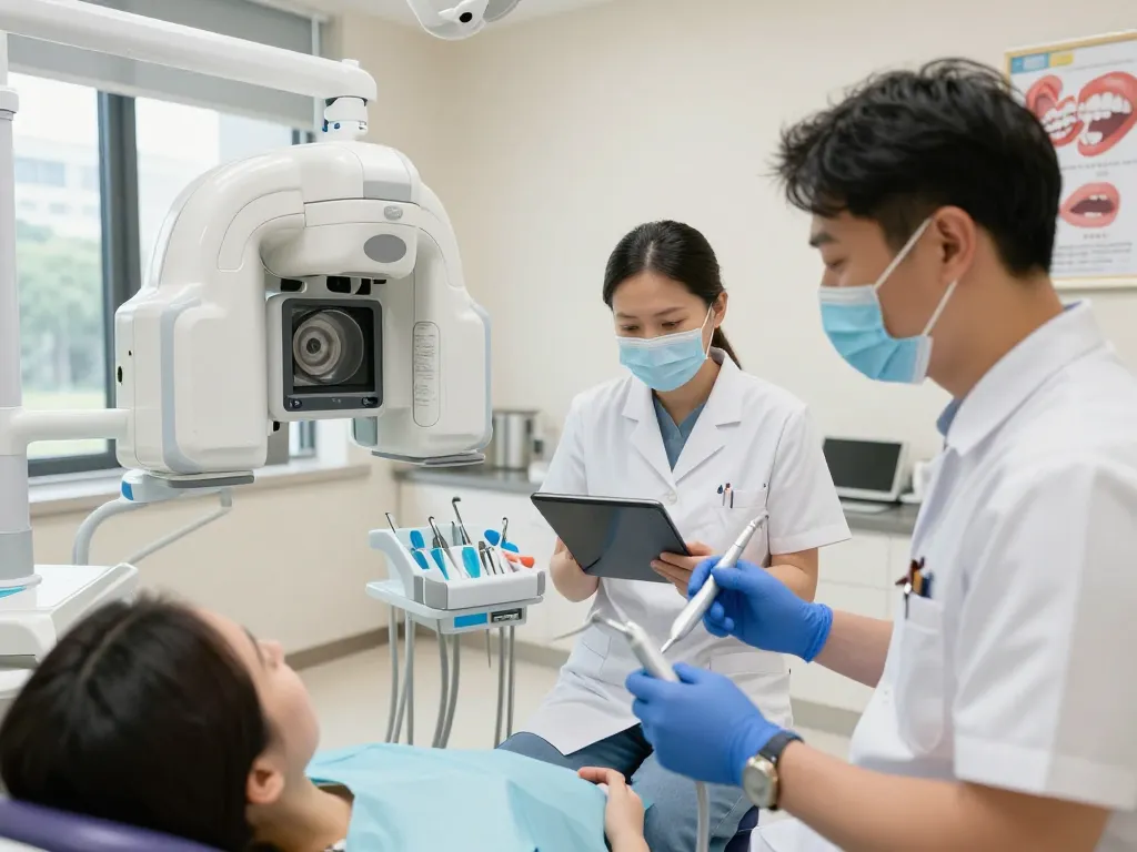 Dental reviews showcasing a modern dental office environment with advanced tools and professional staff