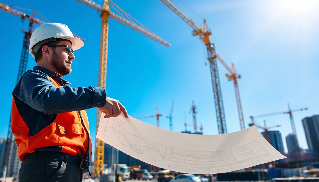 New Jersey commercial general contractor managing a dynamic construction site.