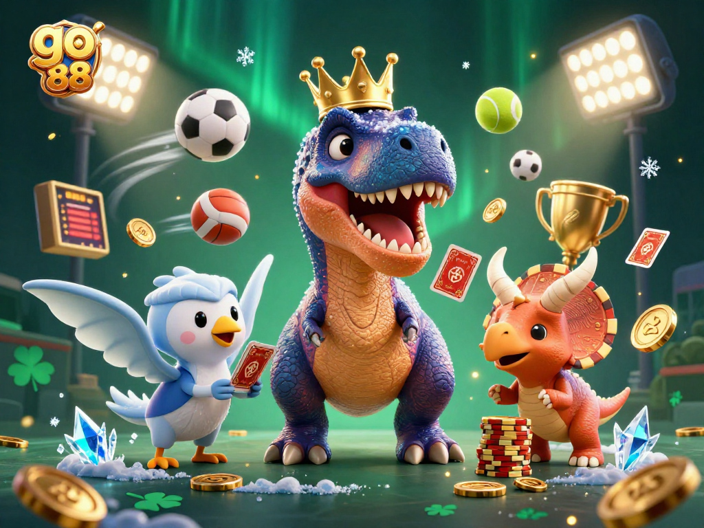 Experience thrilling action and rewards at go 88 in this vibrant casino scene.