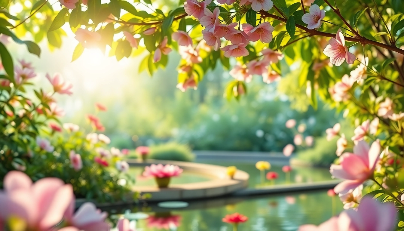 Enhance mental wellness through meditation in a peaceful garden setting.