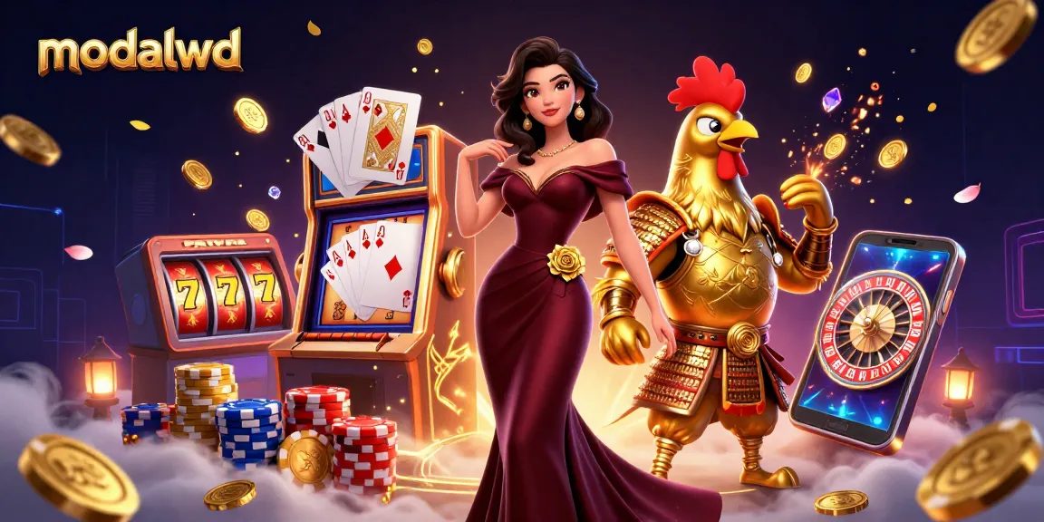 Experience thrilling gaming at modalwd with slot reels and a glamorous theme.